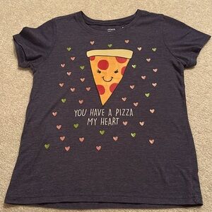 Large pizza my heart shirt